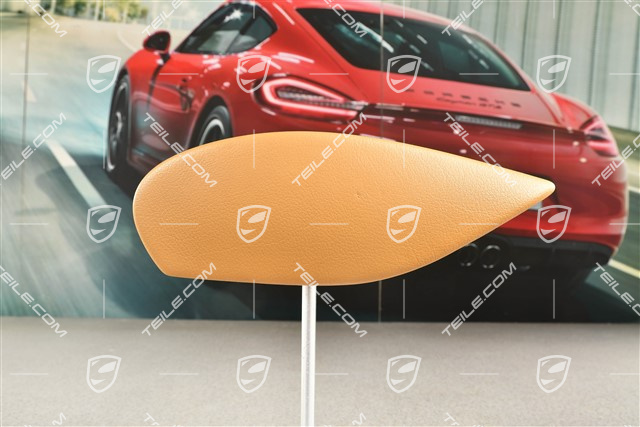 Centre console cover, Lateral, Leatherette, Savanna, R