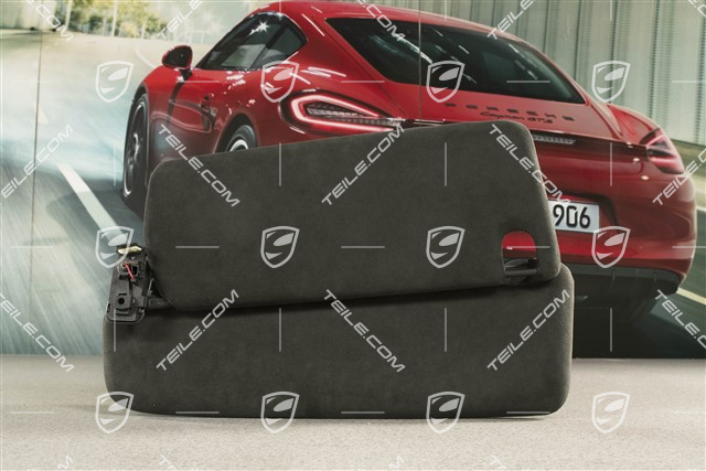 Sonnenblende, Spiegel beleuchtet, Alcantara Schwarz, R