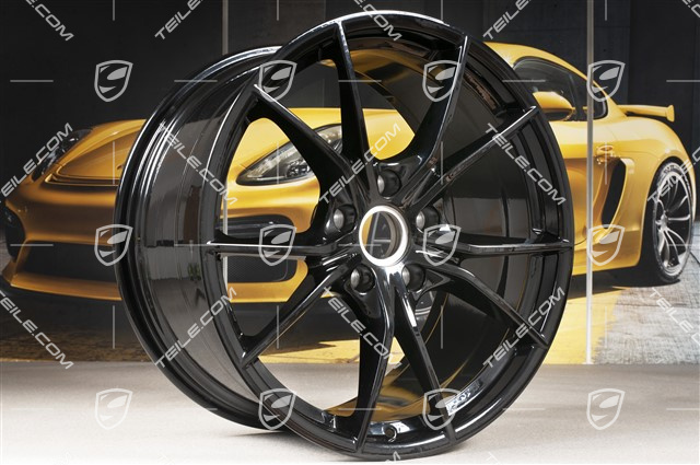 20-inch wheel rim Carrera S IV, 10J x 20 ET45, high-gloss black