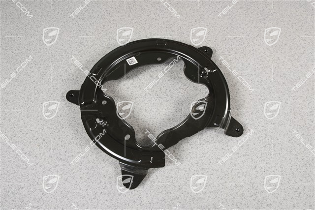 Rear axle disc brake protective plate, L