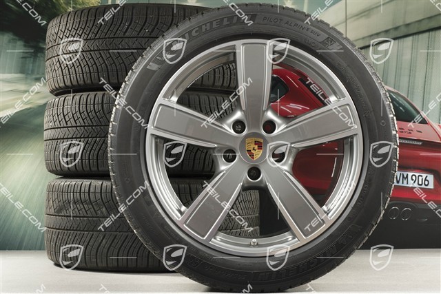 20" Cayenne COUPE Sport Classic Winterräder Satz, Felgen 9J x 20 ET50 + 10,5J x 20 ET55 + Michelin Winterreifen 275/45 R20 + 305/40 R20, mit RDK-Sensoren