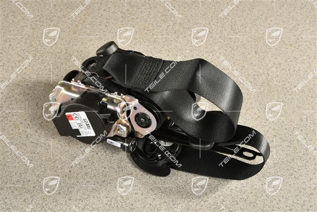 Seat belt, Front, height adjustment manual, Black, L