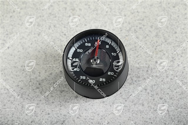 Stoppuhr mit Digitaluhr Schwarz Zifferblatt mit rotem Zeiger, Sport Chrono