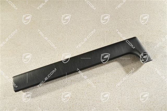 Knieschutzleiste, Kunstleder, schwarz, R