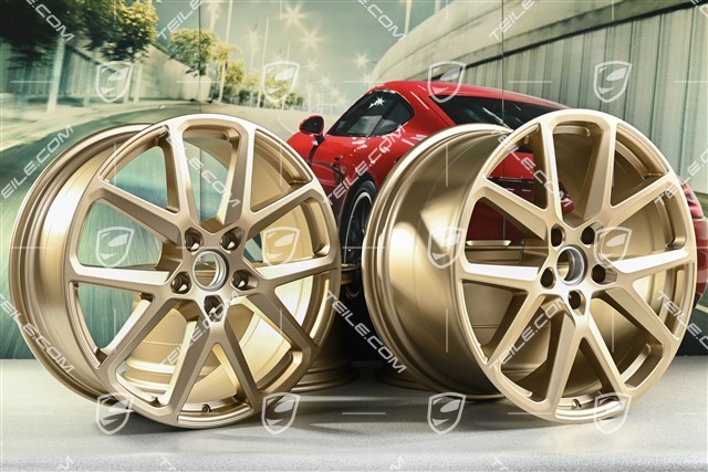 21-inch Panamera Sport Design wheel rim set, 9,5J x 21 ET71 + 11.5J x 21 ET69, neodyme