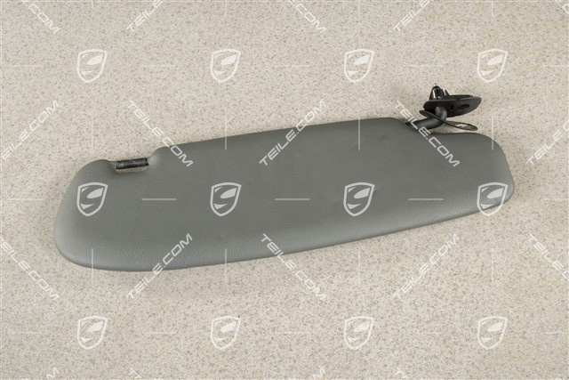 Osłona przeciwsłoneczna, Coupe, skóropodobna, Stone grey, L