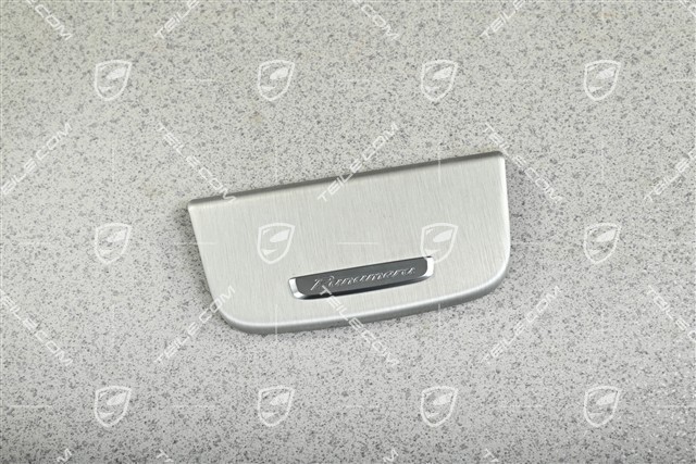 Front panel, brushed aluminium