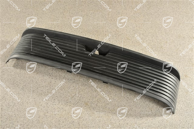 Cover trim, Front bumper center, Black matte