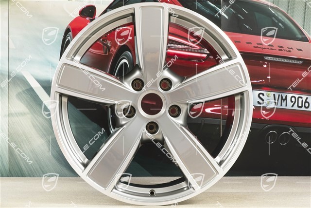 20" Felge Cayenne Sport Classic, 10,5J x 20 ET55, Platinsilber