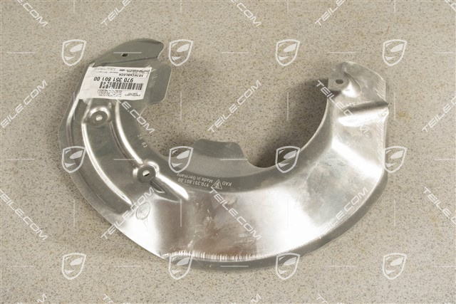 Front axle disc brake protective plate, L