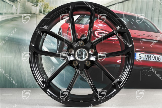 22" felgi GT, komplet, 10J x 22 ET48 + 11,5J x 22 ET52, czarny satynowy półmat