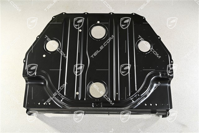 Spare wheel well, set incl. cross member
