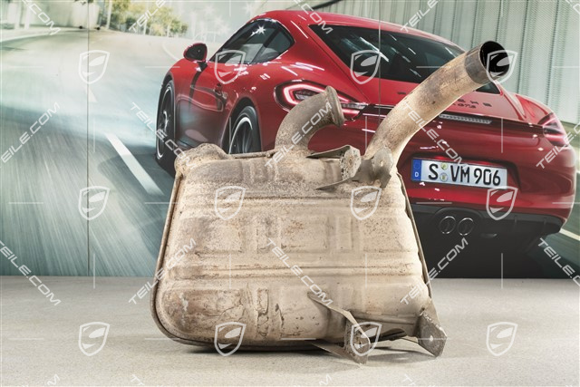 Exhaust Muffler / Silencer, manual transmission, 3,4L, R