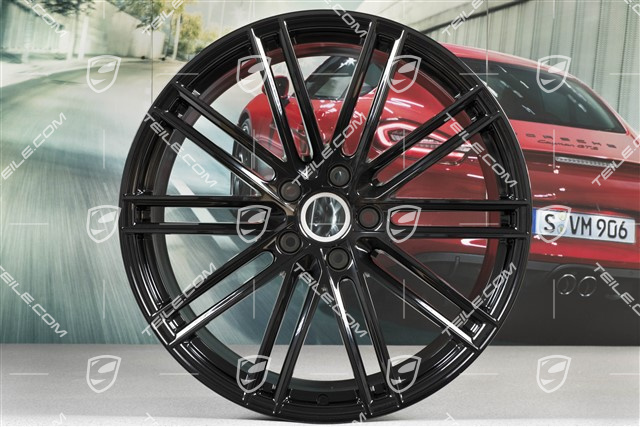 22" Felgensatz Turbo IV, 10J x 22 ET48 + 11,5J x 22 ET61, schwarz hochglanz
