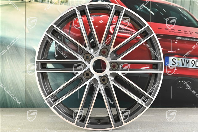 20-inch wheel rim 911 Turbo IV, 8,5J x 20 ET49, Titan