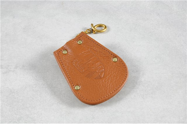 Schlüssel Etui, Logo REUTTER + Porsche Wappen, Leder