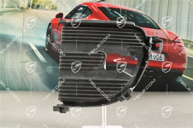 C4, Air inlet / duct / guide cover, lateral, Black matte, L