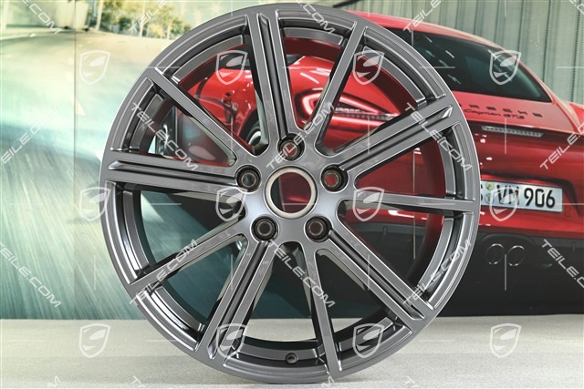 20" Felga Panamera Turbo, 10,5J x 20 ET71, Adamantium
