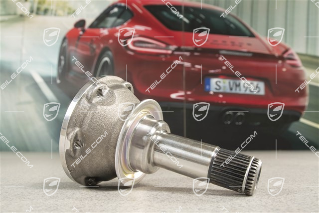 4,2L TDI / 3,6L / 4,8L, Front Differential flange / Flange housing neck, Short