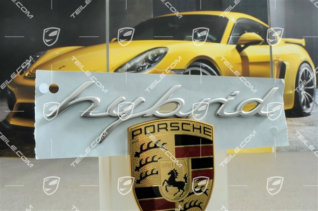 "Hybrid" Schriftzug, Chrom, seitlich, L