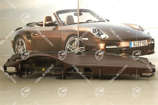 Dashboard, upper part, leather, cocoa Dashboard, upper part, leather, cocoa