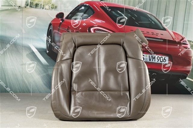 Front seat upholstery / cover, Leather, lower part / cushion, Umber, R