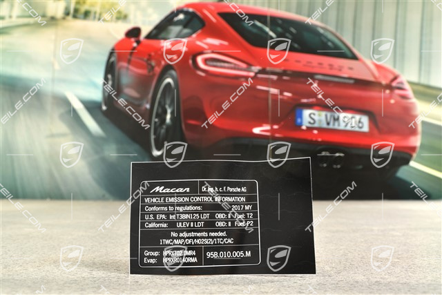Naklejka informacyjna Macan