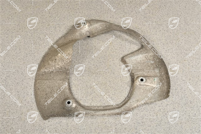 Front axle disc brake protective plate,  C2S / C4S / GTS, L