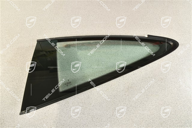 Fondscheibe coupé, Zierleiste Rallyeschwarz, L