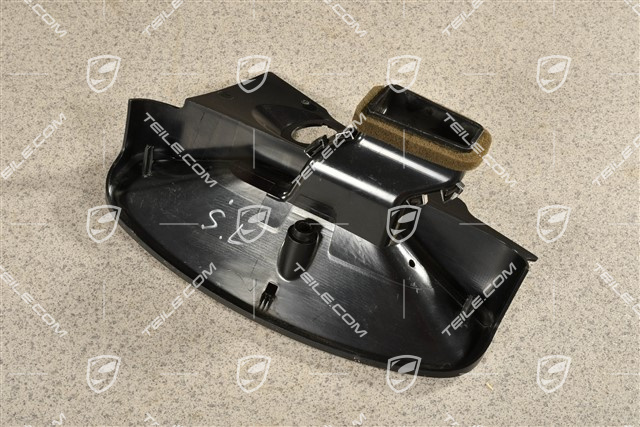 Footwell outlet vent trim cover, Black RHD