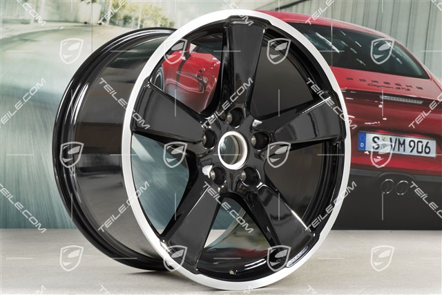20" Felge, Sport Classic, 11,5J x 20 ET63, schwarz hochglanz