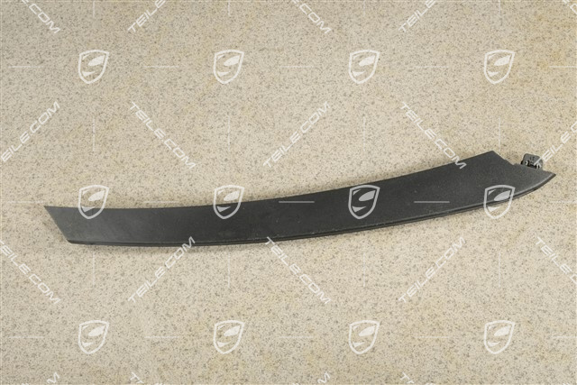 Front bumper disc / trim, Satin black, upper, R