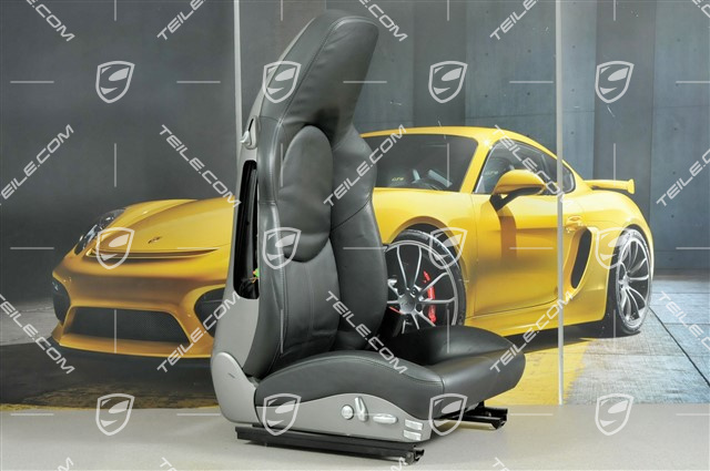 Sportsitz, el einstellbar, heizung, Lordosenstuetze, Leder, Schwarz, ohne Airbag, R