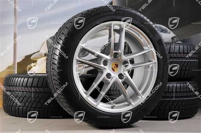 19-inch TURBO II winter wheel set, wheels 9J x 19 ET 60 + 10J x 19 ET61 + Continental winter tyres 255/45 R19+285/40 R19, with TPM