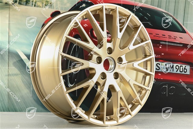 21" Felgensatz Panamera Exclusive Design, 9,5J x 21 ET71 + 11,5J x 21 ET69, neodyme
