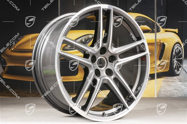 20" wheel rim "Macan Turbo", 9J x 20 ET26, BORBET, Titanium