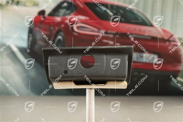 Reversing camera cover trim, Black matte