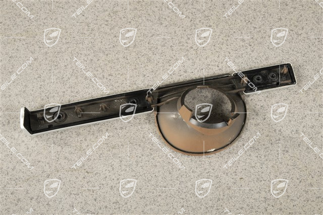 Trim. Ignition switch, Satin aluminium/Havanna