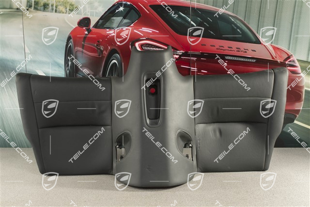 Coupe / Cabrio / Targa, Notsitzkissen, Leder, Schwarz