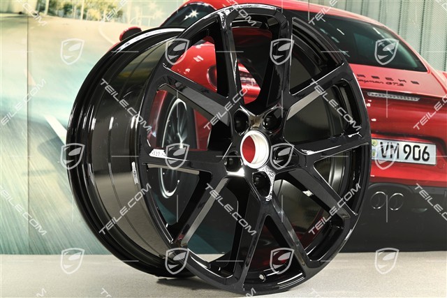 21" Felga Panamera Sport Design, 11,5J x 21 ET69, czarny wysoki połysk