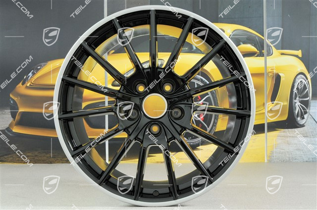 20" Felge Panamera Sport, 11,5J x 20 ET63, Felgenstern in Schwarz Hochglanz