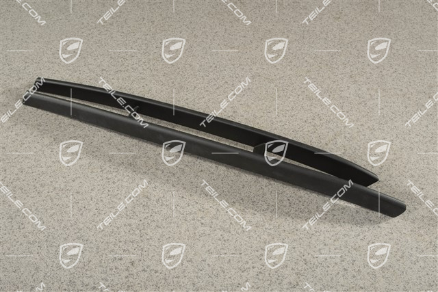 Disc / cover for front bumper retaining frame, Matt black,Turbo, L