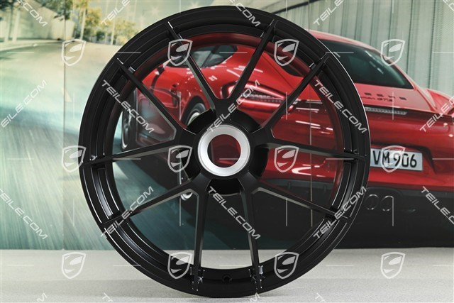 20+21" Carrera GTS, Felgen 8,5J x 20 ET50 + 11J x 21 ET82, schwarz seidenmatt