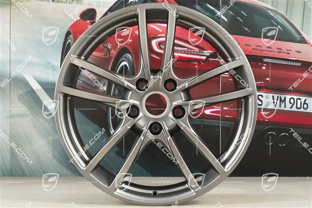 20" Cayenne COUPE Sport Felgensatz, 10,5J x 20 ET55 + 9J x 20 ET50, Platinum-Seidenmatt