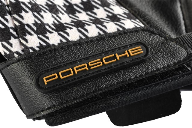 Porsche Classic rękawice montażowe, Pepita, czarne, rozmiar 7
