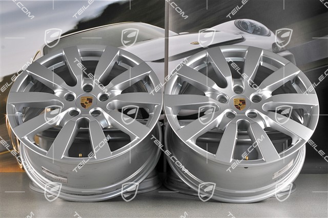 20" Komplet felg Cayenne SportDesign II, 9J x 20 ET57, lakier brylantowy chrom