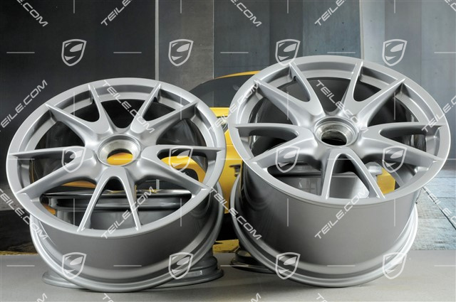 19" GT3 II Felgensatz, Titan Met., vorne 8,5J x 19 + hinten 12J x 19, für GT3