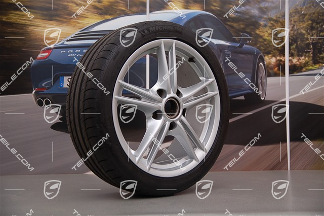 18" Boxster S II Sommerräder Satz, vordere Felgen 8J x 18 ET57 + hinten 9J x 18 ET43 + Reifen 235/40 ZR18 + 265/40 ZR18
