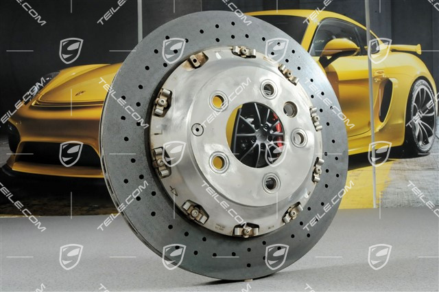 PCCB ceramic disc brake, yellow calliper, L