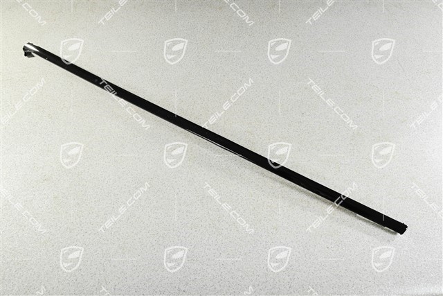 Moulding, Door channel, incl. sealing, front, High gloss black, L